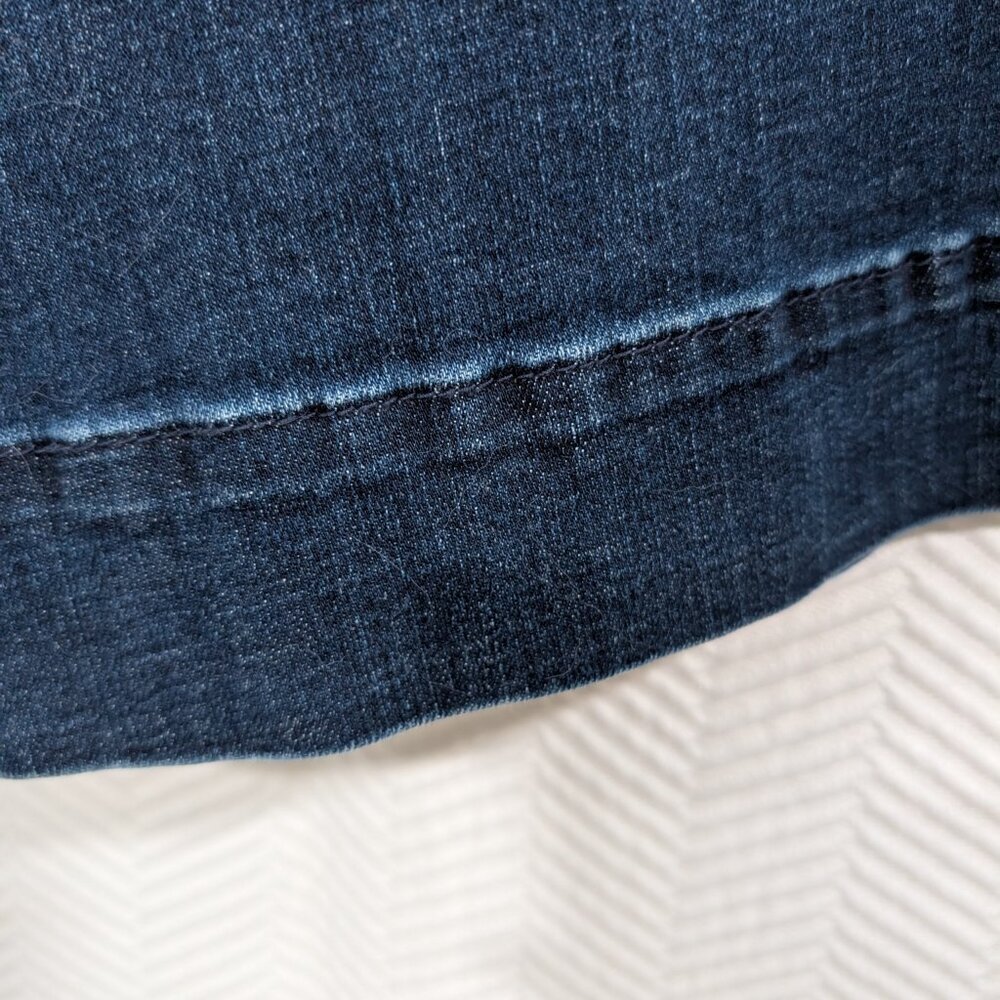 Anthropologie Maeve High Rise Palazzo Jeans Wide Leg Crop Denim Size 25 Culottes - Picture 10 of 13